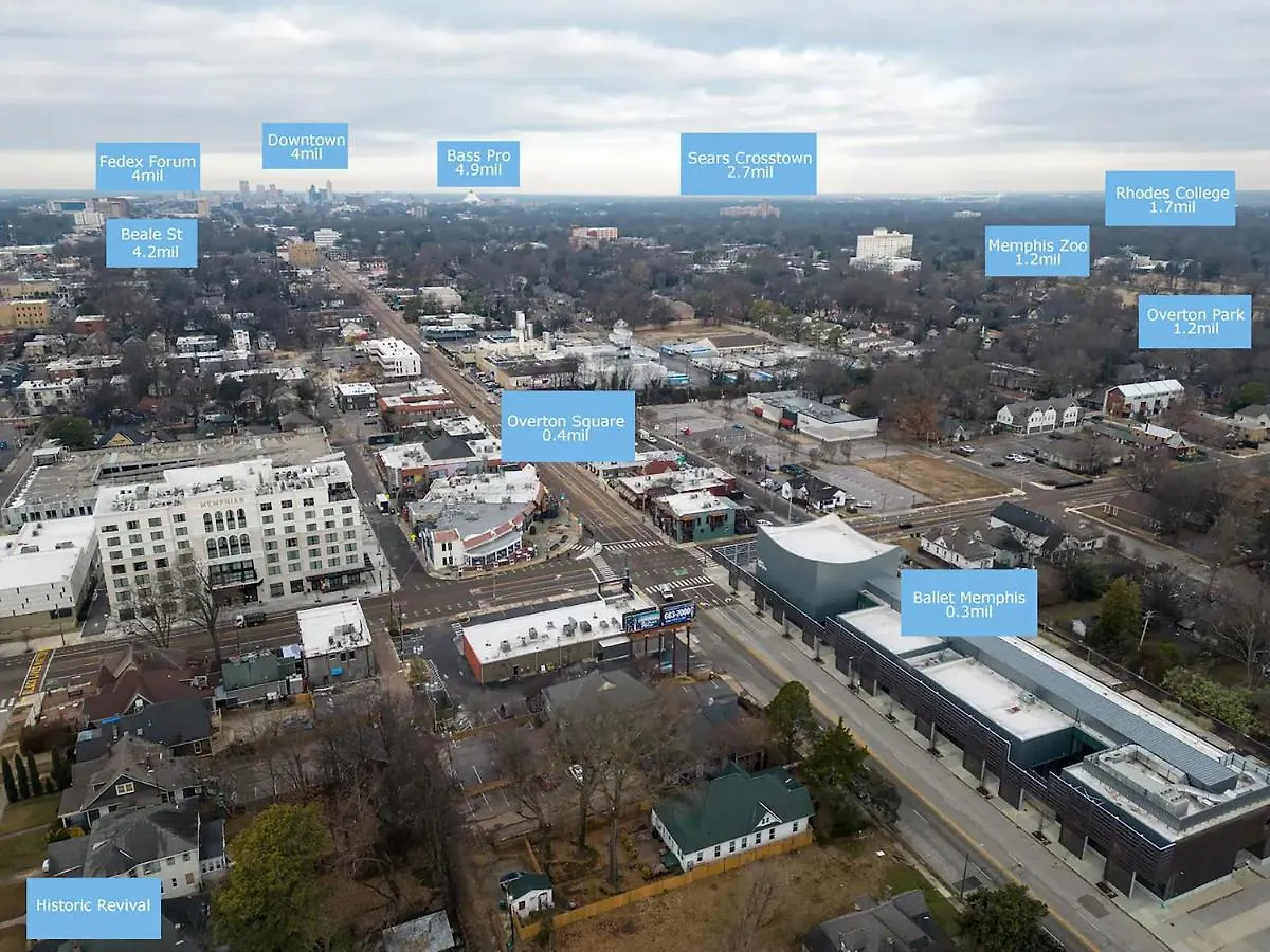 Historic Revival King Bed Midtown Memphis 70 Fast Wifi Free Parking Yes Pets Villa 0*,  United States